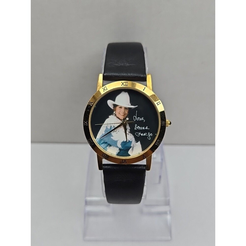 Donna Fargo Image Country Music Gold Tone Quartz Watch New Battery Vintage USA